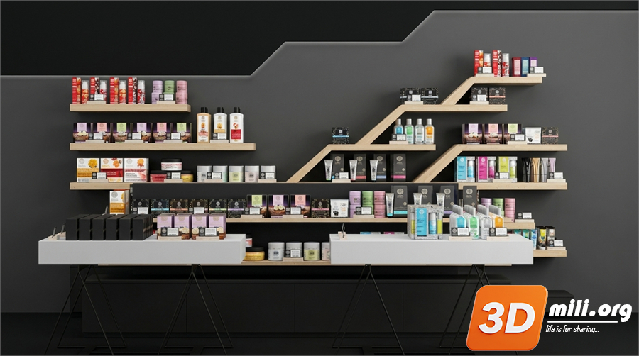 Cosmetic Store Skp Files 